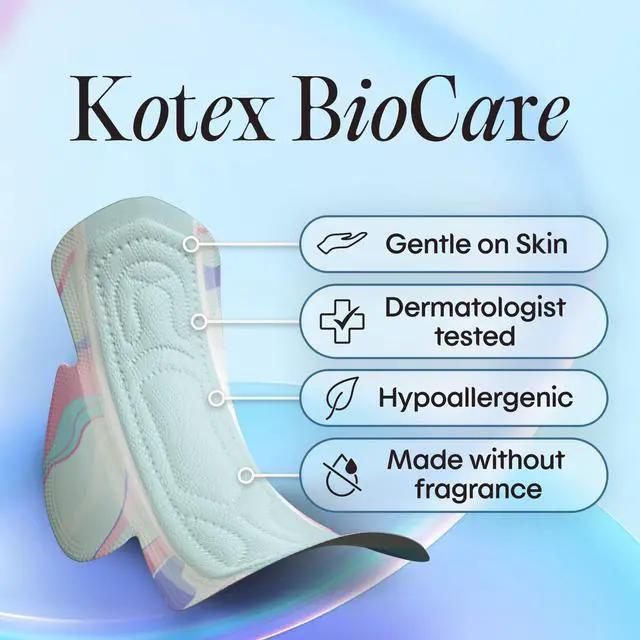 Alt view image 4 of 7 - BioCare Ultra Thin Overnight Pads, Wings, 20 Count