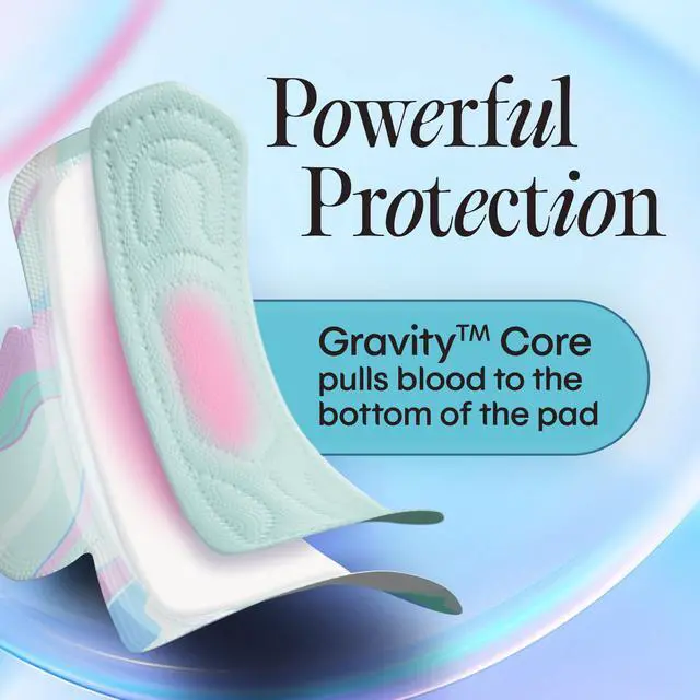 Alt view image 5 of 7 - BioCare Ultra Thin Overnight Pads, Wings, 20 Count