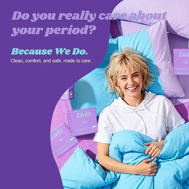 Alt view image 2 of 7 - Super Long Overnight Pads - 100% Organic Cotton from Texas, Heavy Absorbency, Powerful Leak Protection, Unscented, Extra Long Length (10 Count)