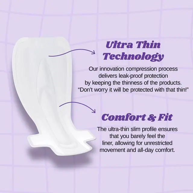 Alt view image 6 of 7 - Super Long Overnight Pads - 100% Organic Cotton from Texas, Heavy Absorbency, Powerful Leak Protection, Unscented, Extra Long Length (10 Count)