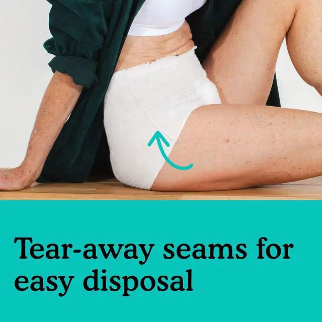 Alt view image 7 of 7 - Overnight Absorbency Pull Ups - Adult Disposable Incontinence Underwear, Extra Absorbent Nighttime Briefs for Men and Women, White, Large, 20 Count