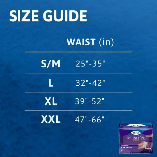 Alt view image 4 of 7 - Sensitive Care Overnight Incontinence Underwear, Women, L 32-42in 16ct