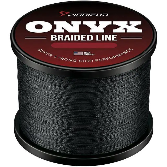Main image of Onyx PE Braided Fishing Line, 150yd 6lb Test, Black