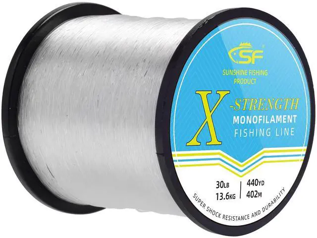 Main image of Monofilament Fishing Line Premium Spool X-Strong Mono Nylon Material Leader Line for Saltwater Freshwater Balloon Garland Hanging Decorations 8/10/12/15/20/25/30/40/50/60/80/100LB
