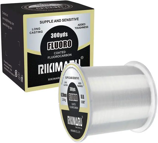 Main image of Fluoro Fishing Line, 100% Fluorocarbon Coated Fishing Line (Clear, 6LB/0.23mm/300Yds)