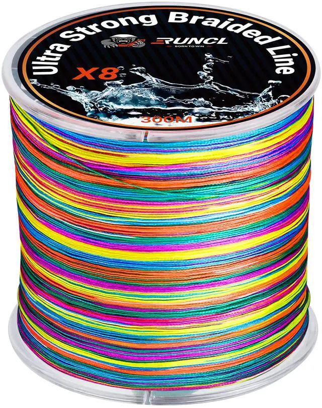 Main image of Braided Fishing Line, 8 Strand Abrasion Resistant Fishing Line Braid, Super Durable, Smooth Casting, Zero Stretch, Smaller Diameter, Hi Vis, 328-1093 Yards, 12-100LB(60LB,328yds)