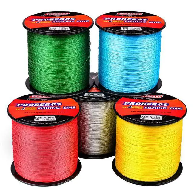 Alt view image 5 of 7 - Braided Fishing Line 4 Strands Strong Multifilament PE Braid Wire for Saltwater 328Yard/300M 50LB Green