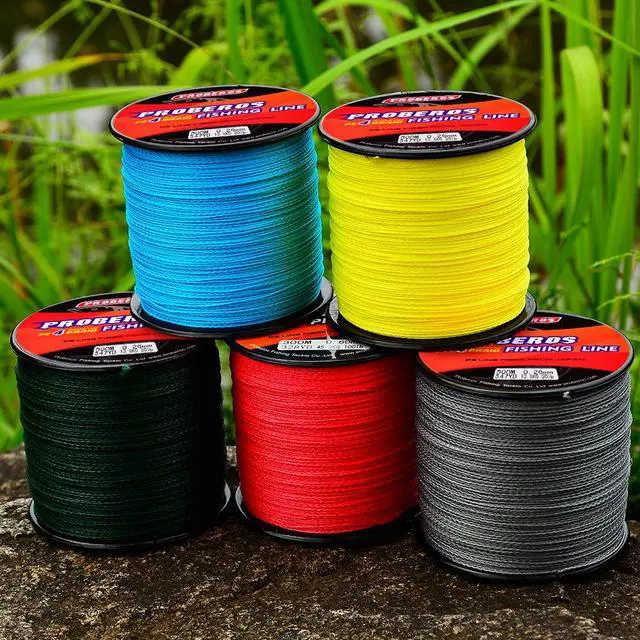 Alt view image 6 of 7 - Braided Fishing Line 4 Strands Strong Multifilament PE Braid Wire for Saltwater 328Yard/300M 50LB Green