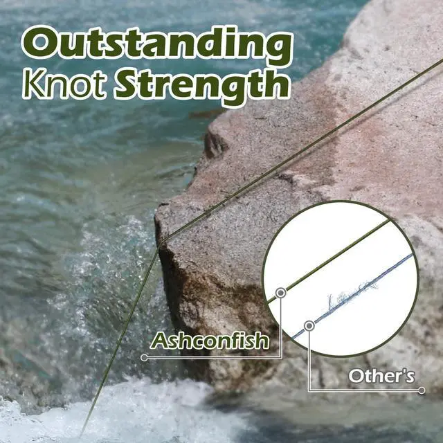 Alt view image 5 of 7 - Braided Fishing Line- 4 Strands Super Strong PE Fishing Wire Heavy Tensile for Saltwater & Freshwater Fishing -Abrasion Resistant - Zero Stretch- 100M/109Yds 30LB Army Green