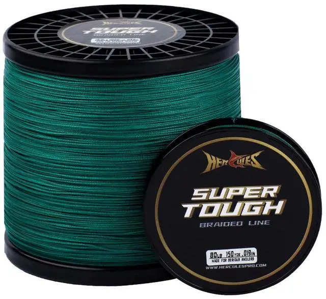 Main image of Super Tough Braided Fishing Line 30 pounds Test Moss Green 30LB (150 Yards) - 4 Strands