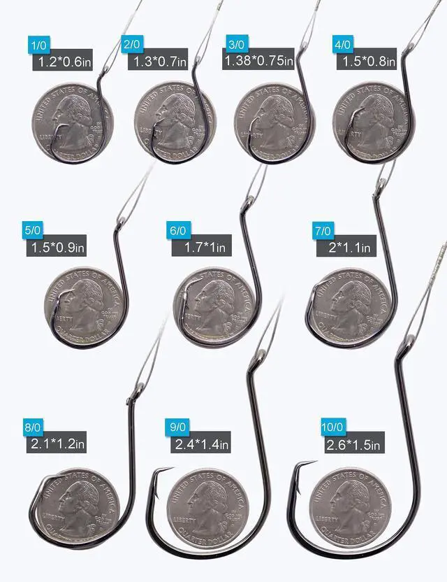 Alt view image 2 of 6 - Circle Hooks Rigs Saltwater Steel Leader Wire, 25pcs Heavy Duty Circle Hook with Leader Wire Bass Catfish Fishing Lure Rig