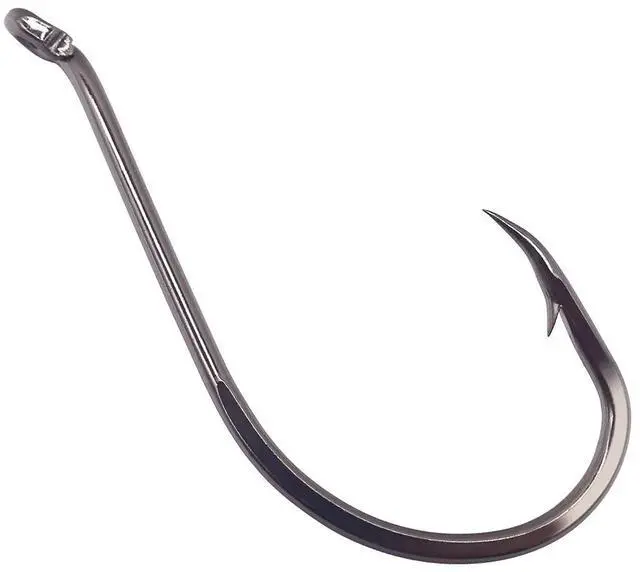 Alt view image 4 of 6 - Octopus Hook - Circle Hooks, Freshwater & Saltwater, Reversed Point, Up-Turned Eye, 100-Pack (Black, Size:8)