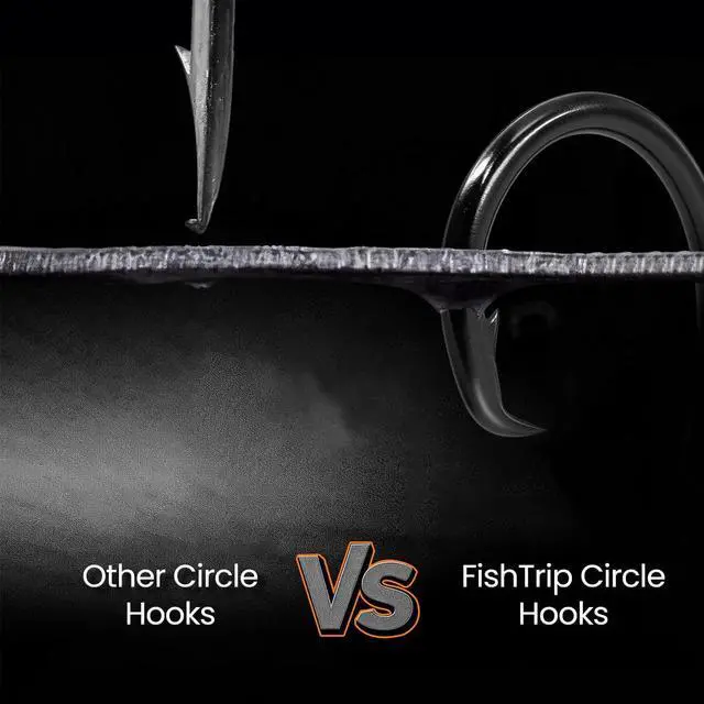 Alt view image 4 of 7 - 25pcs Inline 5X Strong Circle Hooks, Fishing Hooks for Saltwater