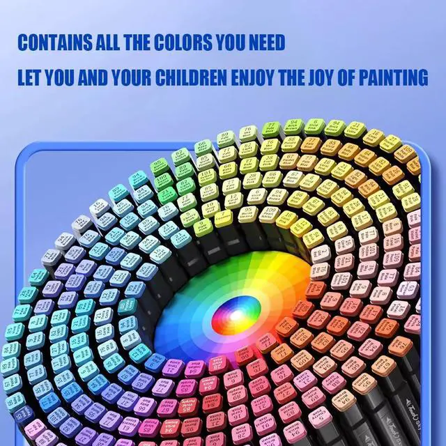 Alt view image 6 of 7 - Alcohol Markers, 80 Colors Art Drawing Markers Set for Kids Adults