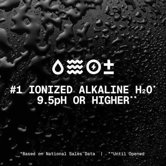 Alt view image 2 of 7 - 1 Liter, Pack of 6 Bottles; 99.9% Pure, Infused with Electrolytes for a Smooth Taste, pH 9.5 or Higher; Ionized Alkaline Water
