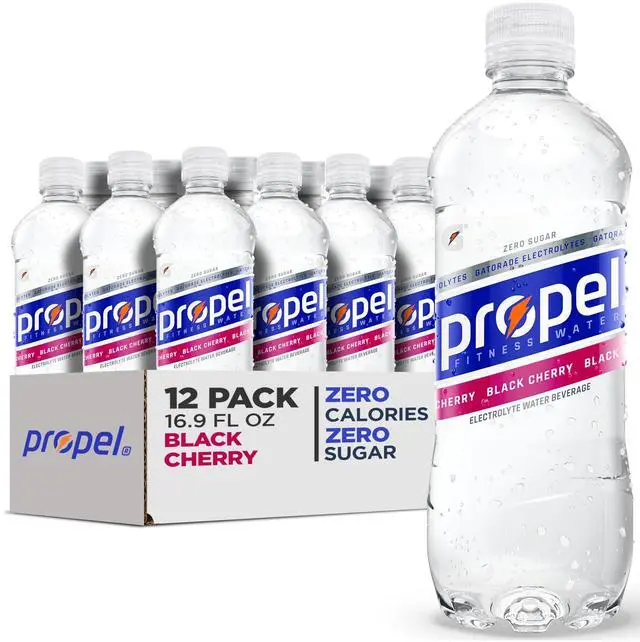 Main image of Black Cherry, Zero Calorie Sports Drinking Water with Electrolytes and Vitamins C&E, 16.9 Fl Oz (12 Count)