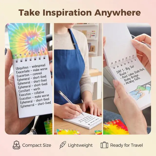Alt view image 5 of 7 - 24PCS Small Spiral Notebook, Blank Mini Pocket Journal Notebook