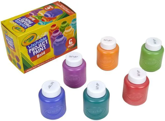 Main image of Washable Kids Paint (6ct), School Supplies, Painting Set for Kids, Spring Crafts, Art Teacher Gifts for Toddlers, Ages 3+