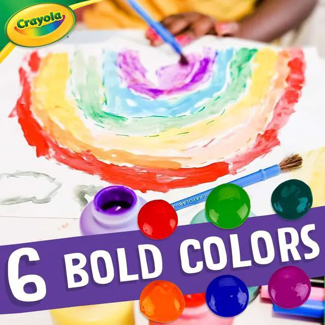 Alt view image 2 of 7 - Washable Kids Paint (6ct), School Supplies, Painting Set for Kids, Spring Crafts, Art Teacher Gifts for Toddlers, Ages 3+