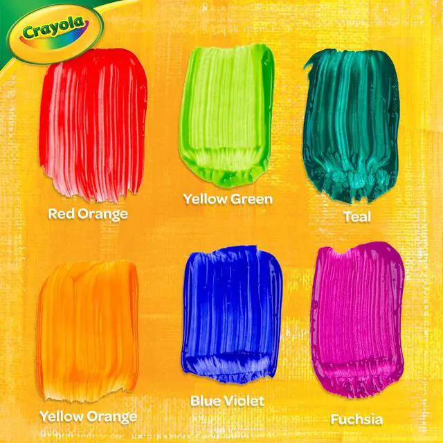 Alt view image 3 of 7 - Washable Kids Paint (6ct), School Supplies, Painting Set for Kids, Spring Crafts, Art Teacher Gifts for Toddlers, Ages 3+