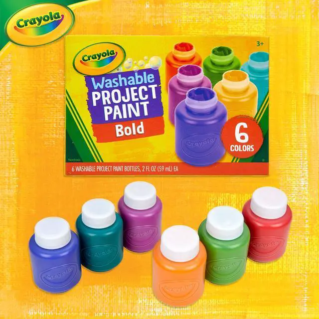 Alt view image 6 of 7 - Washable Kids Paint (6ct), School Supplies, Painting Set for Kids, Spring Crafts, Art Teacher Gifts for Toddlers, Ages 3+