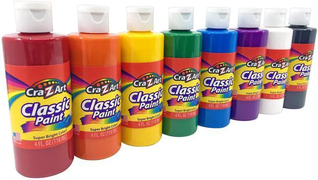 Main image of Washable Classic Paint Bulk Pack 8ct, Assorted Colors 4oz each bottle