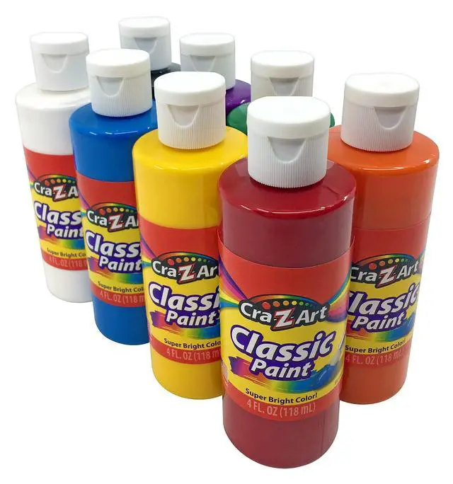 Alt view image 2 of 6 - Washable Classic Paint Bulk Pack 8ct, Assorted Colors 4oz each bottle