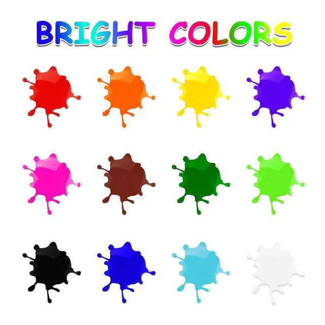 Alt view image 2 of 7 - Washable Finger Paint for Toddlers 1-3, 12 Non-Toxic Colors