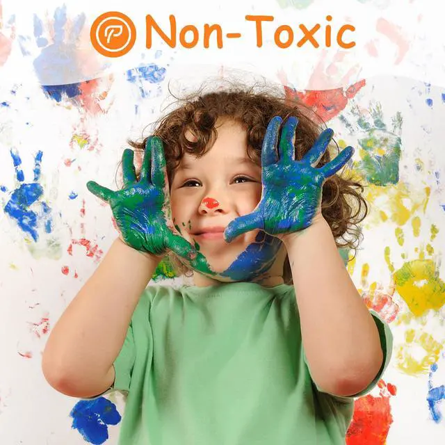 Alt view image 5 of 7 - Washable Finger Paint for Toddlers 1-3, 12 Non-Toxic Colors