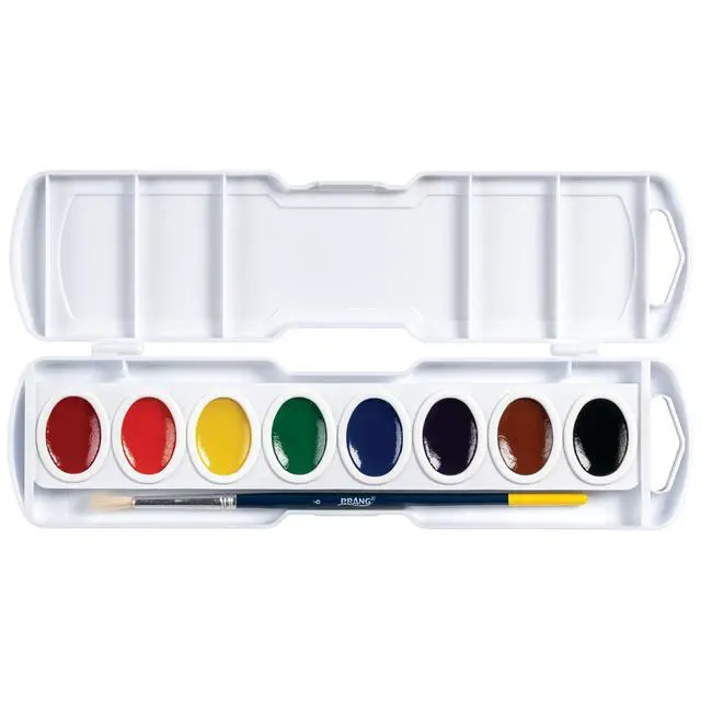 Alt view image 3 of 6 - Oval Pan Watercolor Paint Set, 8 Assorted Colors, 1 Count