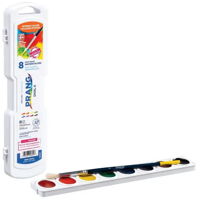 Alt view image 4 of 6 - Oval Pan Watercolor Paint Set, 8 Assorted Colors, 1 Count