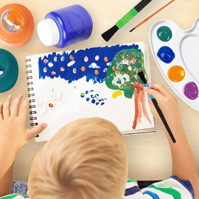 Alt view image 7 of 7 - Kids Painting Set, Washable Paint for Toddlers, Paint Sponges Gift Bundle