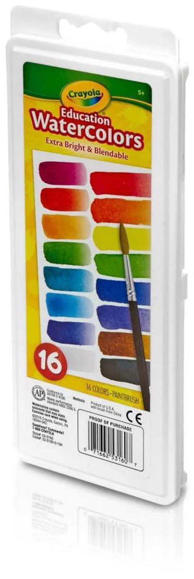 Alt view image 5 of 7 - Watercolor Paint Set for Kids, Washable Paint, School Art Supplies