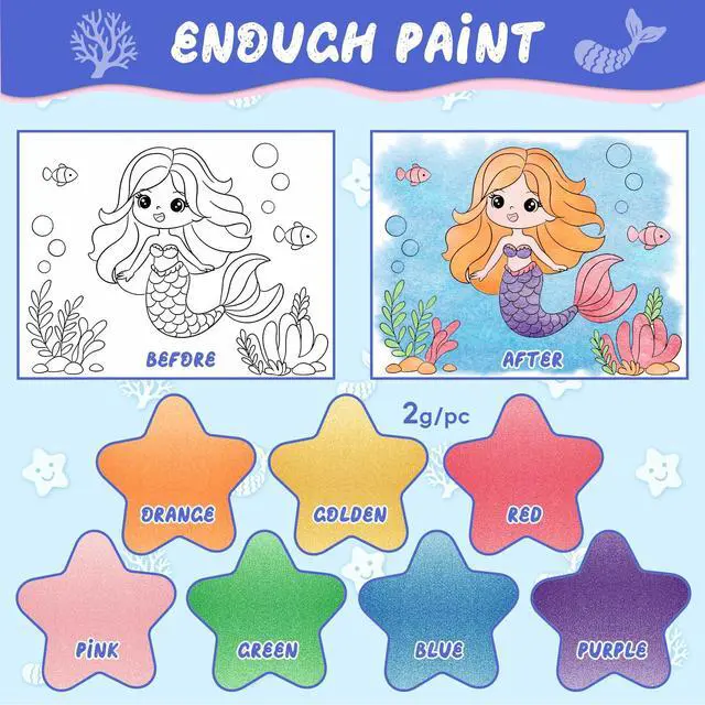 Alt view image 3 of 7 - Paint with Water Coloring Books for Kids, Mess Free Watercolor Painting Kit Painting Activity for Kids Ages 3-5 4-8, Arts Crafts Drawing Gift Toy for Boy Girl