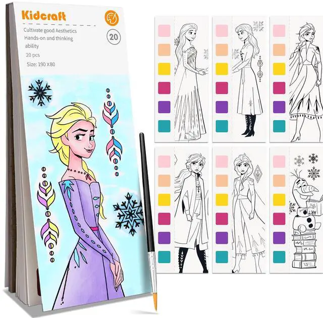 Main image of Paint with Water Coloring Books for Kids, Pocket Mess Free Watercolor Painting Sets for Toddlers, Art and Craft Drawing Activities Gifts for Kids Ages 4 5 6 7 8+, Travel Activity Toys - Princess