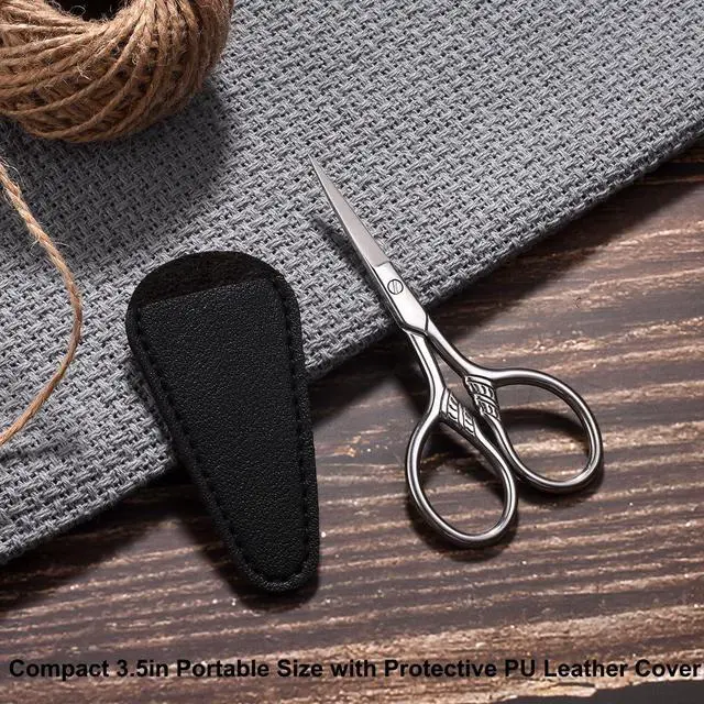 Alt view image 3 of 7 - Small Precision Scissors, 3.5in Beauty Grooming Kit