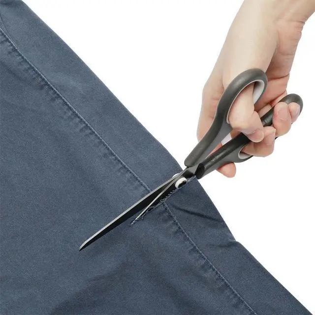 Alt view image 4 of 7 - Scissors 8 Inch Soft Comfort-Grip Handles Sharp Titanium Blades, 2-Pack