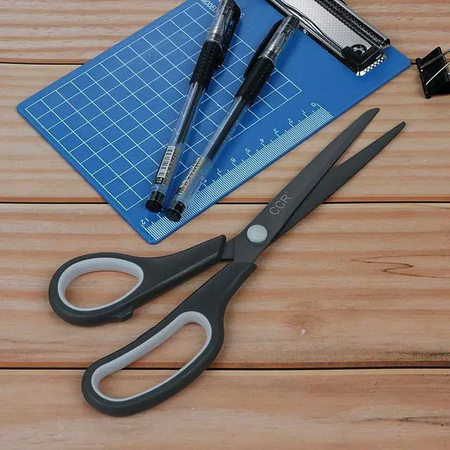 Alt view image 5 of 7 - Scissors 8 Inch Soft Comfort-Grip Handles Sharp Titanium Blades, 2-Pack