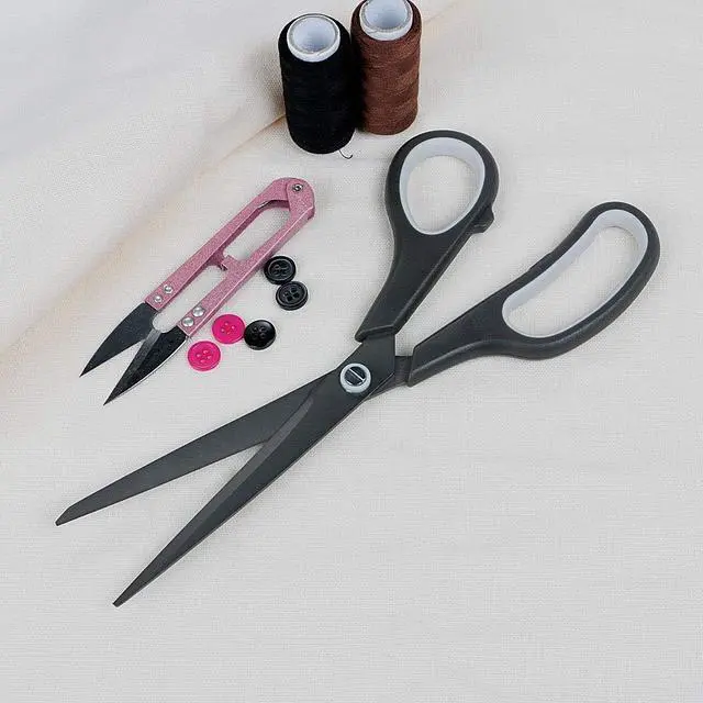 Alt view image 6 of 7 - Scissors 8 Inch Soft Comfort-Grip Handles Sharp Titanium Blades, 2-Pack