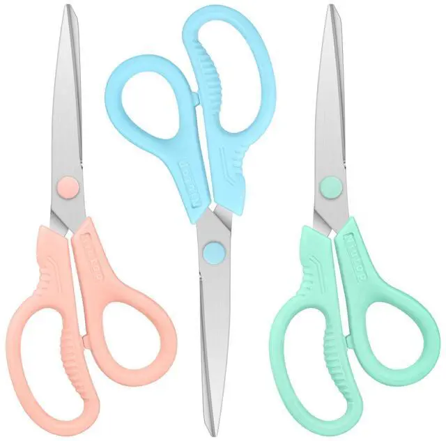 Main image of 8" All Purpose Scissors - Heavy Duty, Ergonomic Comfort Grip Shears for Office, Home, School, Art & Craft