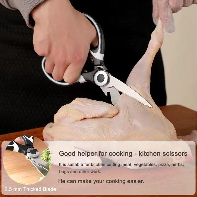 Alt view image 7 of 7 - 3 Pack Kitchen Scissors & Seafood Scissors Set, Sharp Kitchen Shears