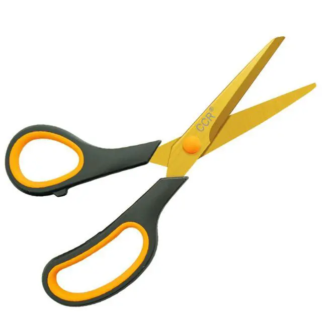 Alt view image 2 of 7 - Scissors 8 Inch Soft Comfort-Grip Handles Sharp Titanium Coating Blades, 4-Pack