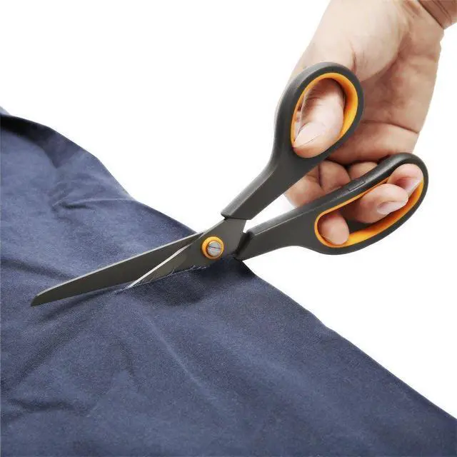 Alt view image 4 of 7 - Scissors 8 Inch Soft Comfort-Grip Handles Sharp Titanium Coating Blades, 4-Pack