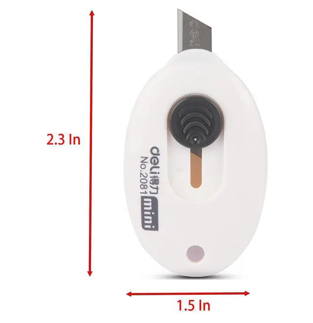 Alt view image 2 of 5 - 6 Pack Small Utility Knives, 2.3 Inch x 1.5 Inch Sharp Craft Knife for Art, Office and Handwork (6)