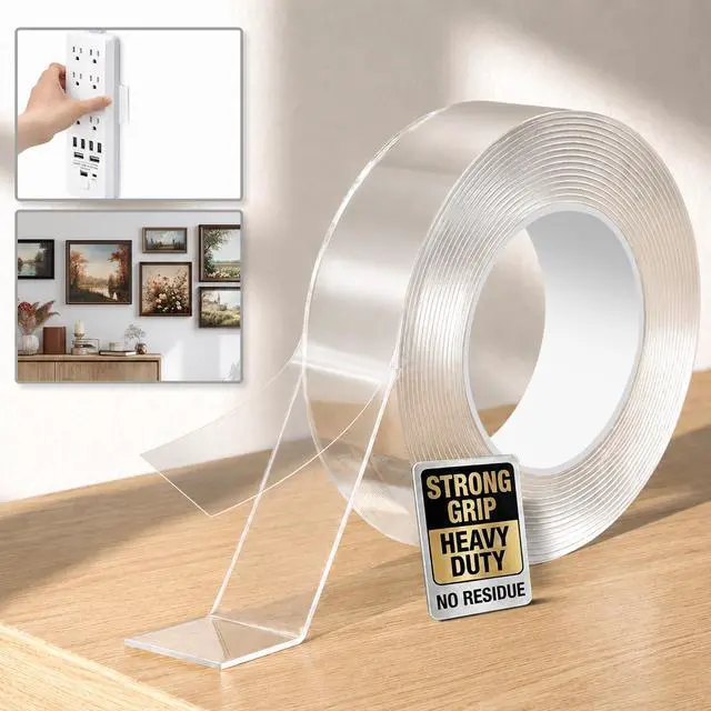 Main image of Double Sided Tape Heavy Duty, Clear Mounting Tape 1.18in x 10ft