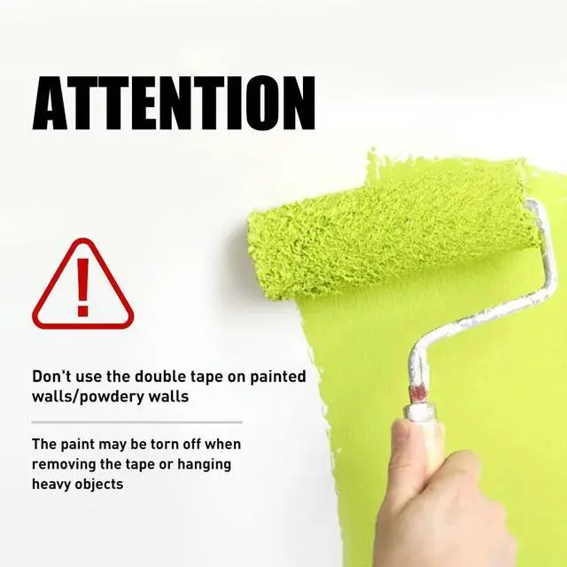 Alt view image 6 of 7 - Double Sided Tape Heavy Duty 1/2 in x 10 ft, Removable Nano Tape