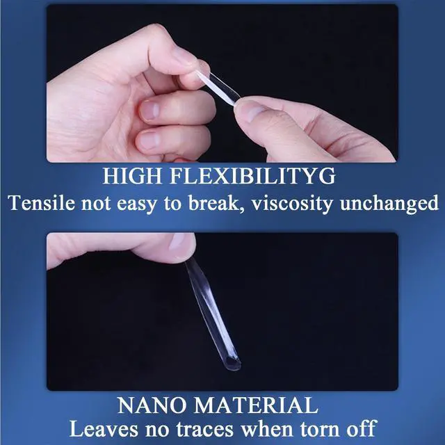 Alt view image 3 of 6 - Sticky Tack for Wall Hanging (0.31"*0.51"-100 Pcs) Removable Poster Putty & Mounting Putty, Double-Sided Adhesive Dots for Damage-Free Decor, Balloons & Crafts
