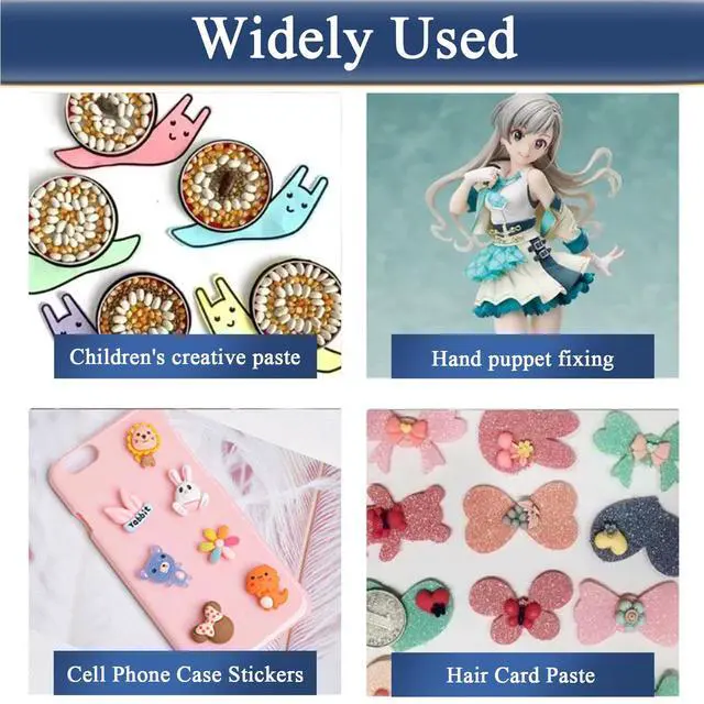 Alt view image 4 of 6 - Sticky Tack for Wall Hanging (0.31"*0.51"-100 Pcs) Removable Poster Putty & Mounting Putty, Double-Sided Adhesive Dots for Damage-Free Decor, Balloons & Crafts