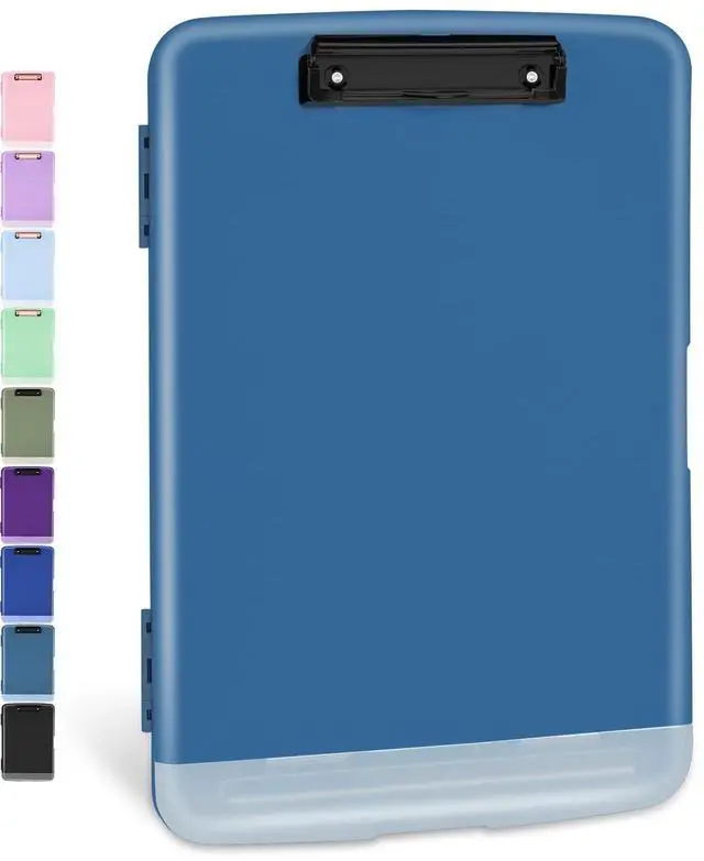 Main image of Clipboards with Storage, High Capacity Clip Boards 8.5x11 with Pen Holder, Heavy Duty Plastic Paper Organization Folder Cases, Letter / A4 Size for Nurse Teachers, School & Office Supplies