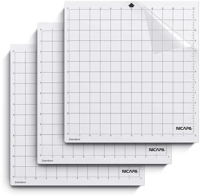 Main image of Standard Grip Cutting Mat for Silhouette Cameo 4/3/2/1 (12x12 inch,3 pack) Standard Adhesive Sticky Quilting Cut Pads Replacement Accessories for Silhouette Cameo
